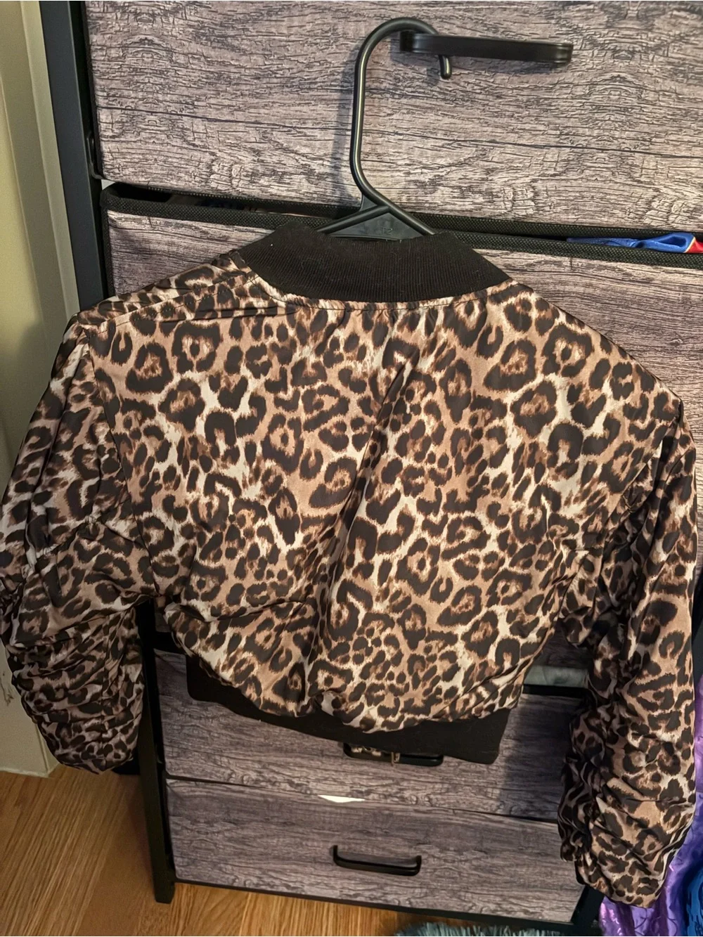 art class Leopard Print Bomber Jacket - Brown/Tan